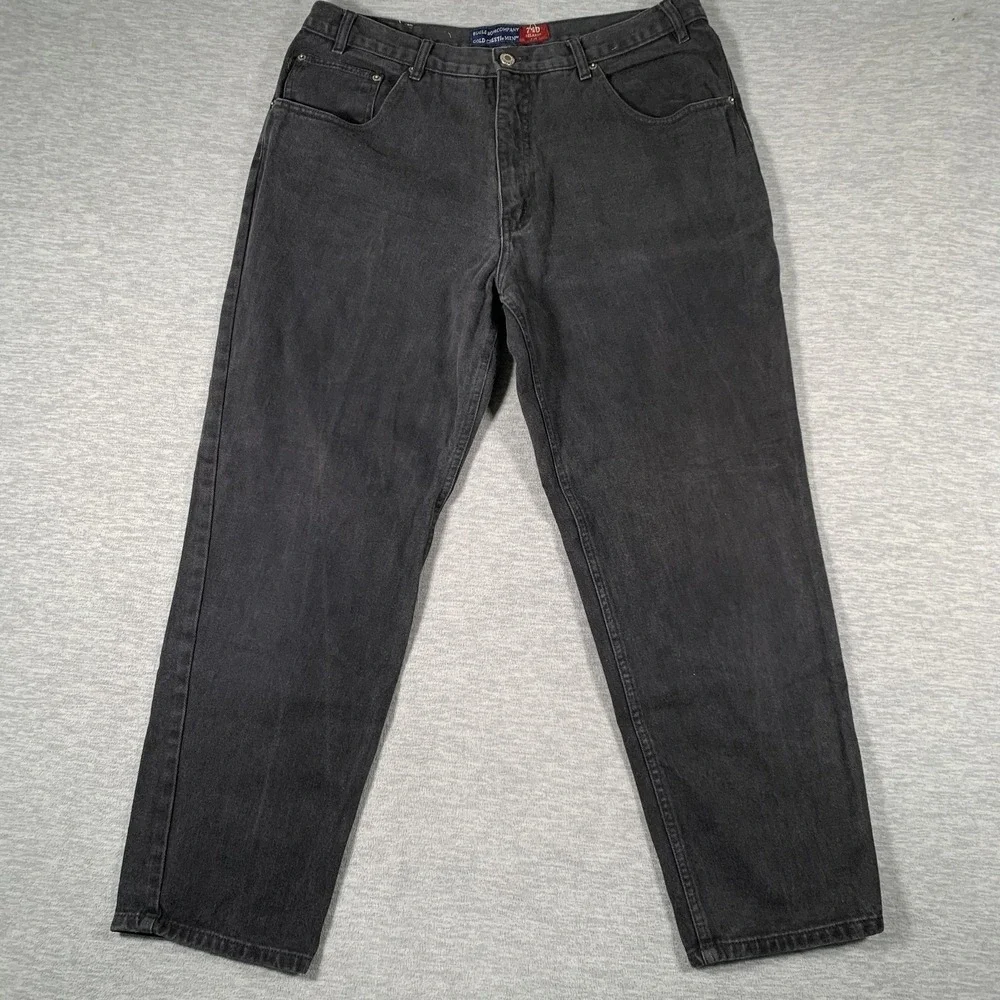 Vintage Bugle Boy Company Jeans Mens 38x30‎ Gray 740 Relaxed Straight Denim 90s
